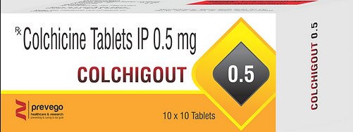 Colchogout 0.5 Tablet is a medicine used in the treatment and prevention of gout. It reduces inflammation which causes pain, swelling, and other symptoms of gout.