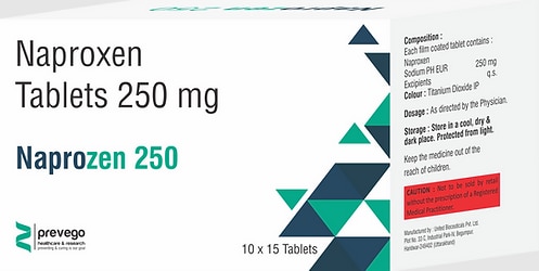 NAPROZEN 250 Tablet is a pain-relieving medicine. It provides relief from pain and inflammation in conditions like osteoarthritis, rheumatoid arthritis, ankylosing spondylitis, gout, and juvenile arthritis. It also helps in relieving muscle and joint pain, headache, toothache, and menstrual cramps.