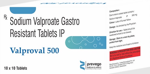 Valproval 500 Tablet belongs to a group of medicines called anti-epileptics. It is used to treat conditions such as epilepsy and bipolar disorder. It works by preventing extreme mood swings and abnormal brain signals that trigger seizures (fits). It also helps in the prevention of migraines.