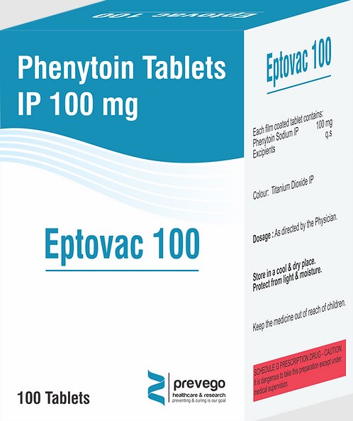 Eptovac 100 Tablet is a prescription medicine used to treat and prevent epilepsy (seizures). It controls seizures by decreasing the abnormal and excessive activity of the nerve cells in the brain.