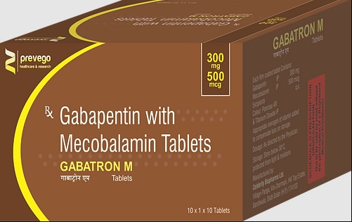 Each film coated tablets contains:- GABAPENTIN 300 MG + MECOBALAMIN 500 MCG