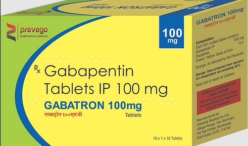 Each film coated tablets contains : GABAPENTIN 100 MG