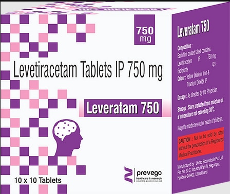 Leveratam 750 Tablet is an anti-epileptic medicine used to treat seizures (fits) in epilepsy. It can be used alone or along with other medicines. It helps to prevent seizures for as long as you continue to take it.