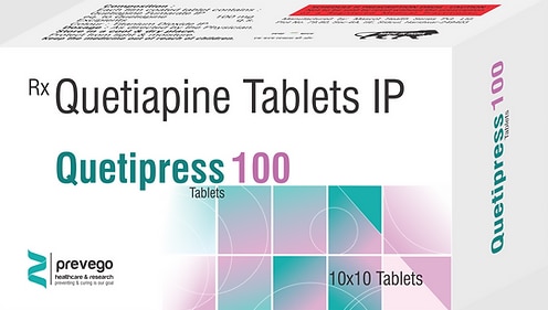Quetipress 100 Tablet is used in the treatment of schizophrenia (a mental disorder that can result in hallucinations or delusions and also adversely affects a person’s ability to think and behave) and mania. It is also used to treat bipolar disorders.