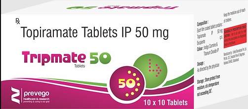 Tripmate 50mg Tablet is a medicine used to treat epilepsy (seizures) and to prevent migraines. It is also used in the treatment of Lennox-Gastaut syndrome (a rare, but severe form of epilepsy that starts in early childhood).