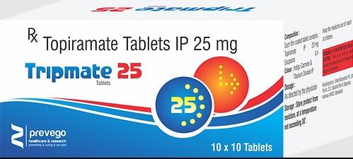 Tripmate 25mg Tablet is a medicine used to treat epilepsy (seizures) and to prevent migraines. It is also used in the treatment of Lennox-Gastaut syndrome (a rare, but severe form of epilepsy that starts in early childhood).