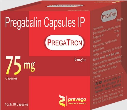 Each hard gelatin capsules contains :- PREGABALIN 75 MG