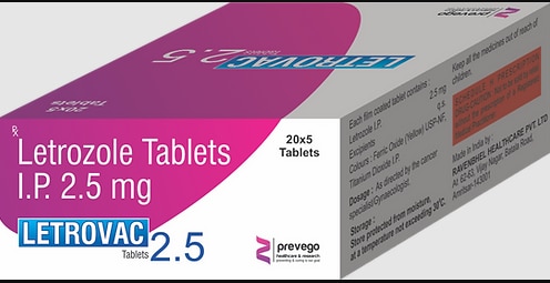 Letrovac 2.5 Tablet helps treat breast cancer in post-menopausal women. It may be used alone or with other treatments, such as surgery or radiation. It can also be used in patients with advanced breast cancer to stop the tumor from spreading to other parts of the body.
