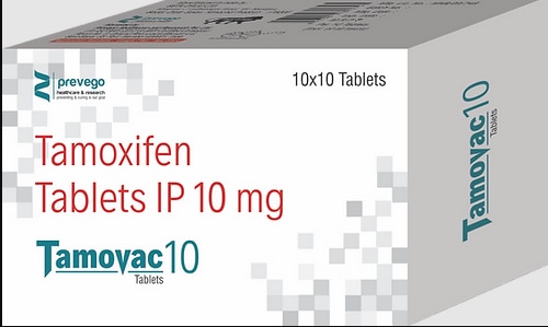 Tamovac 10mg Tablet is an anti-estrogens. It is used in the treatment of breast cancer. It is also used to reduce the risk of breast cancer in pre- and postmenopausal women with a high risk. This medicine helps to slow down the growth and multiplication of cancer cells.