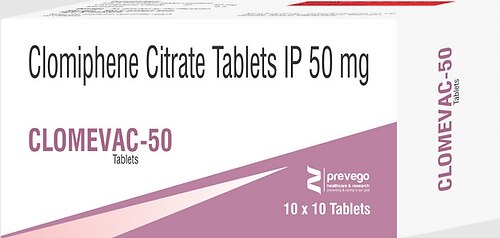 Clomevac 50 Tablet is a medicine used to treat female infertility. It is used in women who are unable to become pregnant, due to ovulation problems or suffering from polycystic ovary syndrome (PCOS).