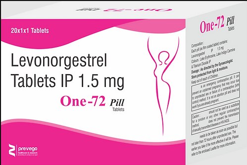 ONE 72 PILL Tablet is an emergency birth control pill. It provides a safe and effective way to prevent an unintended pregnancy after unprotected sex or contraceptive failure. However, it should not be used as regular contraception.