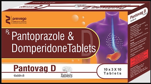 Each enteric tablets contains :- PANTOPRAZOLE 40 MG + DOMPERIDONE 10 MG
