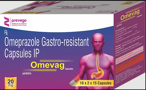 Each hard gelatin capsules contains :- OMEPRAZOLE 20 MG.