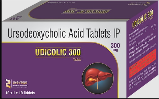 Each uncoated tablets contains: URSODEOCHOLIC ACID 300 MG.
