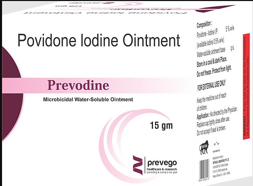 Prevodine Ointment is an antiseptic and disinfectant agent. It is used for the treatment and prevention of infections in wounds and cuts. It kills the harmful microbes and controls their growth, thereby preventing infections in the affected area.