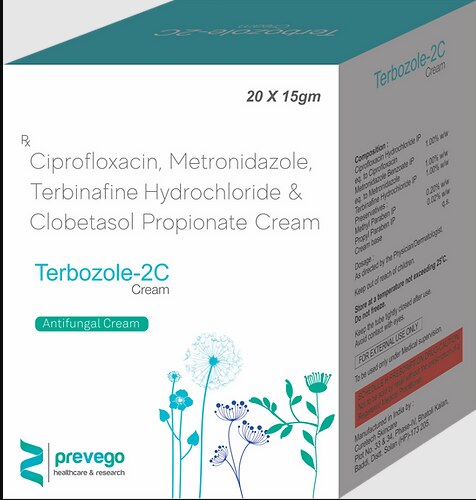 CIPROFLOXACIN 1.00%+NETRONIDAZOLE 1.00%+TERBINAFINE 1.00%+ CLOBETASOL.