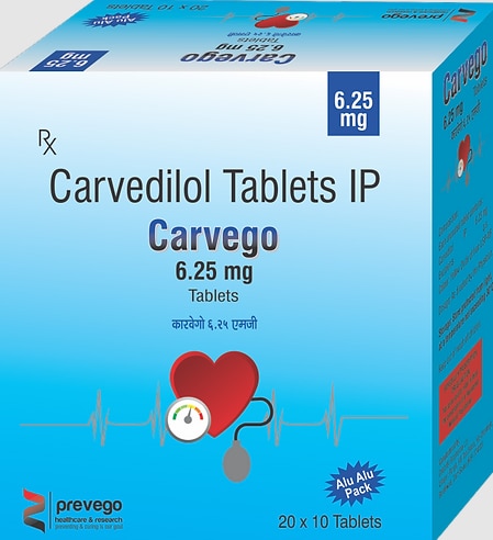 Each uncoated tablets contains:- CARVEDILOL 12.5 MG.