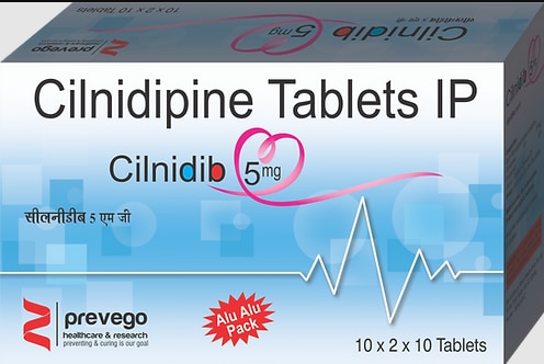 Each film coated tablets contains :-CILNIDIPINE IP 5MG.