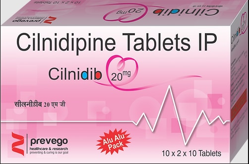 Each film coated tablets contains :-CILNIDIPINE IP 20MG.