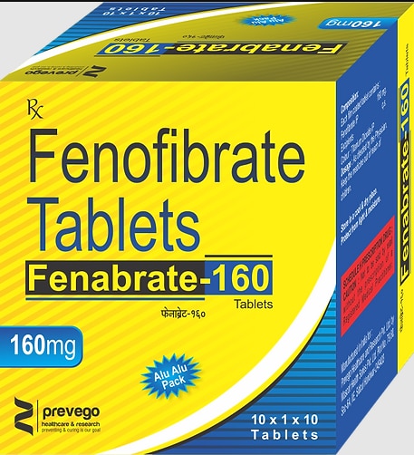 Each enteric coated tablets contains :- FENOFIBRATE 160MG.