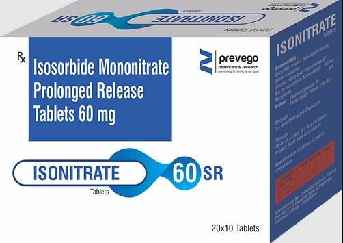 Each Uncoated tablets contains:- ISOSORBIDE MONONITRATE PROLONGED RELEASE 60 MG.