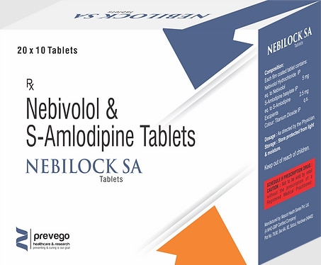 Nebilock-SA Tablet is a combination medicine used in the treatment of hypertension (high blood pressure). It works by relaxing the blood vessels and making the heart more efficient at pumping blood throughout the body.