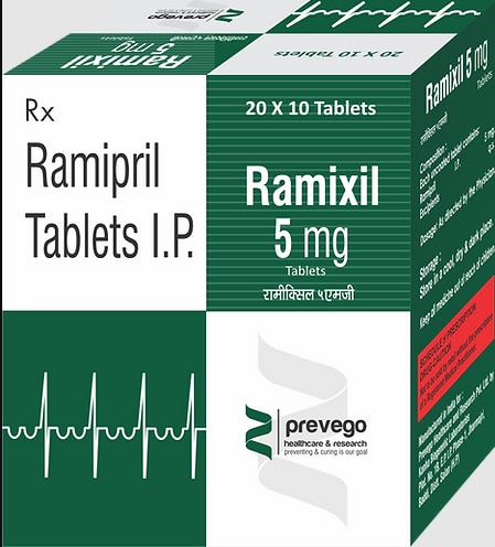 Each Uncoated Tablets Contains: Ramipril 5mg.