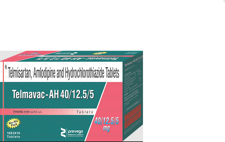 Each uncoated tablets contains :- TELMISARTAN 40 MG +AMLODIPIN 5MG + HYDROCHLORTHIAZIDE 12.5 MG.