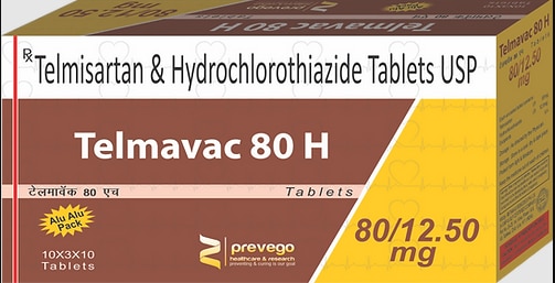 Each film coated tablets contains : - TELMISARTAN 80 MG + HYDROCHLORTHIAZIDE 12.5 MG.
