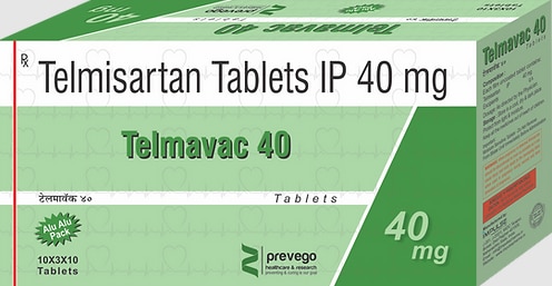 Each Uncoated tablets contains :- TELMISARTAN 40 MG.