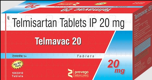 Each Uncoated tablets contains :- TELMISARTAN 20 MG.