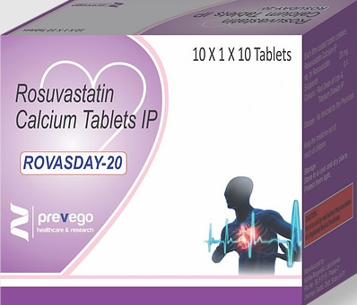 ROVASDAY 20 Tablet belongs to a group of medicines called statins. It is used to lower cholesterol and reduce the risk of heart disease. Cholesterol is a fatty substance that builds up in your blood vessels and causes narrowing, which may lead to a heart attack or stroke.
