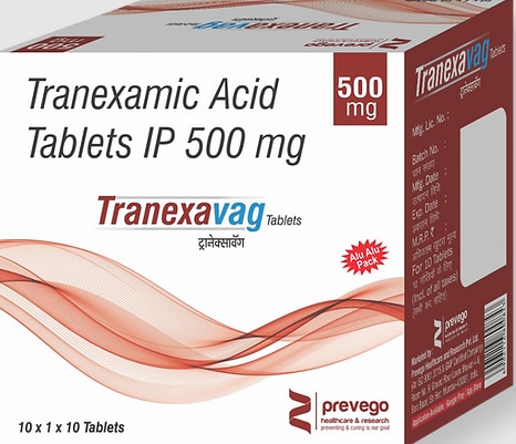 Each film coated tablets contains: -TRANEXAMIC ACID 500 MG.