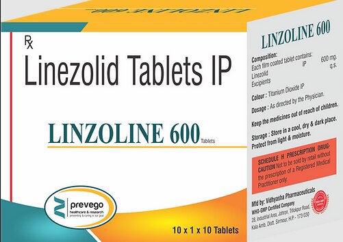 Linzolin 600mg Tablet is an antibiotic medicine used in the treatment of severe bacterial infections. It is used to treat infections of the lungs (pneumonia), skin, and soft tissues.