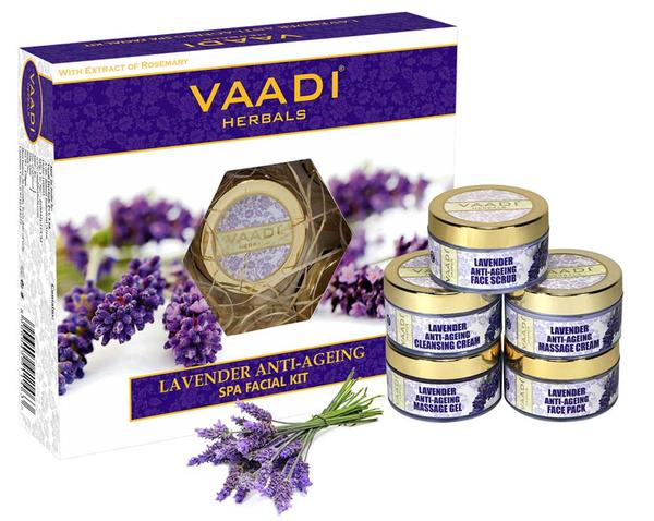 With potent anti-oxidants, including Lavender & Rosemary, this facial kit has been specially formulated to maintain your skin’s youthfulness, while pampering it. Along with other essential herbal ingredients, it moisturizes the skin, protects the cells from UV-damage, boosts production of collagen and promotes cellular regeneration. It thus delays wrinkling and sagging, and helps maintain a firm yet supple skin.
