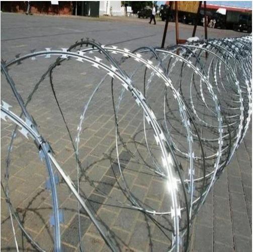 Owing to the wide experience in this domain, we are instrumental in offering GI Concertina Wire to our clients.Concertina Wire is round in shape, and in a form of a spring, It is made up of spirals which can be stretched to form a Dense Barrier only if it is made up of high Tensile Wire the Coil Should have standard 50 Spirals. Concertina Wire comes in various diameters like : 500mm , 610mm, 750mm , 1000mm and 1050mm and the cost of the product determines to the level of Zinc Coating on it and Number of Spirals.