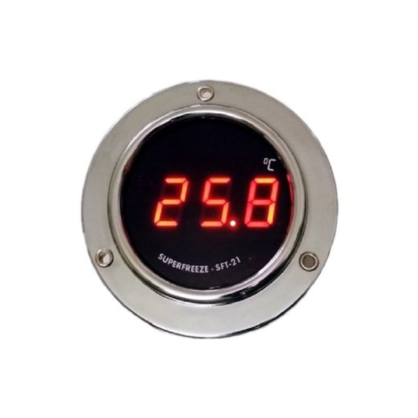 SUPERFREEZE SFT-21 Digital Temperature Indicator are widely used in various industrial and application where accurate temperature measurement and control are critical, such as in laboratory experiments, manufacturing processes, HVAC system, food storage and handling. They are generally more accurate and reliable than traditional analog temperature indicators and offers traditional features for better controls and monitoring.
