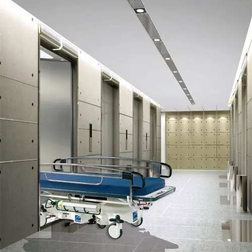Hospital elevators that work seamlessly behind the scenesIn any hospital or healthcare facility, it’s crucial for elevators to be up and running 24/7 so patient care can be prioritized. With comprehensive service packages and a strong commitment to providing reliable and durable products, our hospital elevators are designed to maximize uptime and ensure that the elevator is there when patients and healthcare providers need it. Plus, our traffic simulation technology helps us manage people flow to save time during busy hours.Equipped to meet medical needsBy offering options like hospital bed lifts, ER-specific elevators, and elevators equipped with stretchers and other medical care accommodations, we’re here to facilitate patient care any way we can. We also offer health products like cab air purifiers, touchless contact technology, and sanitizing products to make transportation seamless and reliable in a fast-paced environment.