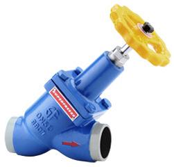 PORT SIZE: 1 ½: TRHU 12” (40mm – 300mm) for globe and angle formCONNECTIONS: Butt WeldSUPERFREEZE SBW-Series well designed and contracted low pressure drop refrigerant shut of valve are butt – weldable directly to steel piping, there by eliminating potential leaky flanges or threaded joints and simplifying installations.SPECIFICATION:Refrigerants	: Suitable for all common refrigerants including R-717 (Ammonia), R-134a, R-404,neutral, gaseous and liquid mediaTemperature Range	                         : -46°C to +116°C (-50°F to 240°F)Temperature below                                : -60 F at lower pressureSafe working pressure	                         : 365 psig (25 bar)Leak proof sealing   	                         : Non Metallic special polymer seal and taper seat provides leak proof sealing.Back seating & gland packing	         : The heart of SUPERFREEZE shut-off-valve is the Patented stem packingand backseat design. This Patented design is used exclusively SUPERFREEZE valves and virtually eliminates stem leakage.Stem	                                                : Stainless SteelLight Weight & Compact	                : Ease of installationFlow                                                        	: Can accept flow in both directionAvailable in both wheel and vented cap optionAvailable in angle and straight types.APPLICATIONS:Ammonia refrigeration system suction, liquid discharge, recalculating liquid, hot gas and oil lines, using hand wheel of seal cap models and also compressor suction, discharge connections, condenser, evaporator inlet and outlet connections in ammonia, R22, R134a and other approved refrigerant.