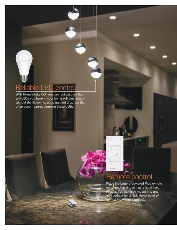 Remote controlPlace the battery-powered Pico remote on a tabletop or use it as a hand-held remote. You can also mount it to any wall surface for an additional point of control (no wiring required).