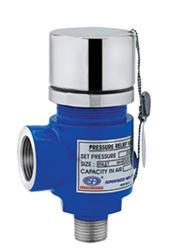SUPERFREEZE SRV-Series pressure relief valves are designed to provide emergency relief from excessive pressure in refrigerant containing vessels. These tamper-resistant valves are accurately set and sealed by qualified technicians at the factory.Our safety valve design features the most reliable method of safely relieving pressure. The virgin Teflon seal mated with the stainless steel multiple crown ring, provide an outstanding sealing action, The combination assures a non-stick and accurate pop-off pressure release. The design incorporates special extra lift, pop-open feature for high relieving capacity.SPECIFICATIONS:Safe working pressure : 365 psig (25 bar)Maximum Temperature rating : 116oC (240`F)Setting Range : 150 to 350 psig (10.4 to 24 bar)APPLICATIONS:Pressure relief valves helps meet the requirements of ANSI/ASHRAE 15-1997 SAFETY CODE FOR Mechanical Refrigeration as well as other world wide codes. This code requires pressure vessels of all refrigeration systems to be protected by a pressure relief device or other approved means to safely relieve pressure in the event of fire or other abnormal conditions. Once installed, is ready to vent to atmosphere any temporary excessive overpressure inside of a vessel. After discharge, these valves will attempt to reseat to minimize loss of refrigerant.STANDARD SIZES :Cat No. Size Inlet OutletSRV 1520 15mm X 20mm ½” NPTM ½” NPTFSRV 1525 15mm X 25mm ½” NPTM 1″ NPTFSRV 2025 20mm X 25mm 3/4″NPTM 3/4″NPTFSRV 2532 25mm X 32mm 1″ NPTM 1 1/4″ NPTF