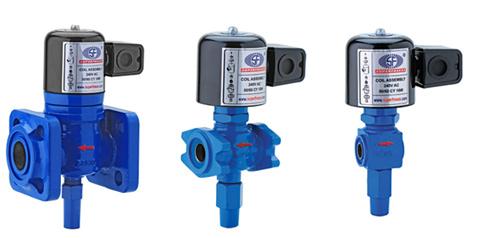 The primary purpose of an electrically operated solenoid valve is to control automatically the flow of fluids, liquids or gas. SUPERFREEZE SFA-Series Solenoid valves may be applied on a wide variety of applications. These flanged, industrial refrigeration duty solenoid valves are very simple and compact but rugged in construction, These are direct acting or pilot operated solenoid valves for liquid suction and hot gas lines with ammonia or fluorinated refrigerantSUPERFREEZE Solenoid valve type SFA5 is the direct operating type & type SFA 17, SFA 32, SFA 42, SFA 50 are higher capacity pilot operated solenoid valves for refrigeration controls & air conditioning applications.SPECIFICATIONSTemperature of medium : -40oC to +80oC with 18 Watt coilSafe Working Pressure : 300 psig (21 bar)Refrigerant : Suitable for all common refrigerants including R-717 (Ammonia),R-12, R-22, R-134A. R-404A, R-502Coil : Same for all Superfreeze SFA-Series Solenoid Valves