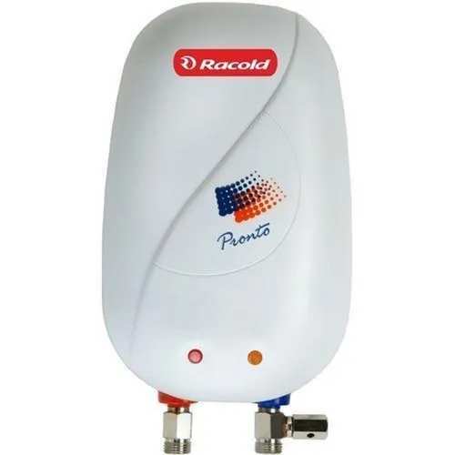 Racold is a brand that offers a range of water heaters or geysers. These geysers are designed to provide hot water for domestic use in homes and commercial establishments. Racold geysers are available in various capacities, designs, and features to suit the needs of different consumers.Some of the popular types of Racold geysers include:Storage water heaters: These geysers come with a storage tank that stores hot water and keeps it hot until it is needed. They are available in different capacities ranging from 1 liter to 100 liters.Instant water heaters: These geysers heat water on-demand, meaning they do not have a storage tank. They are ideal for small families and are available in capacities ranging from 1 liter to 6 liters.Gas water heaters: These geysers use LPG or natural gas to heat water and are ideal for areas with frequent power cuts or no electricity.Solar water heaters: These geysers use solar energy to heat water and are eco-friendly and energy-efficient.Racold geysers come with features such as temperature control, auto cut-off, and safety valves to ensure safe and efficient operation. It is important to choose the right type and capacity of geyser based on your hot water requirements and usage patterns.