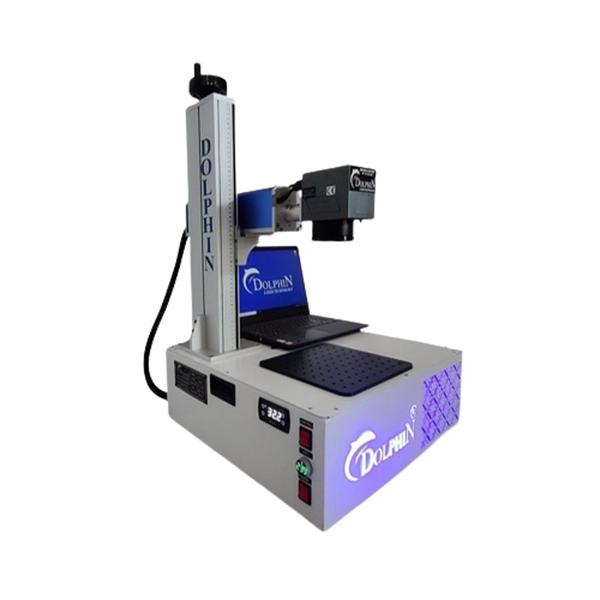 As a leading laser machine manufacturer in India, we offer high quality and user-friendly portable model laser marking machine all over India. The portable model laser marking machine gives you the freedom to place the machine at any place. The machine is lightweight and can also be integrated into the production line if required. This machine is most preferred for marking barcodes, serial numbers, QR code, brand name, designs on different materials like tools, gauges, utensils, bathroom fittings, etc.S. No	Parameters	Specifications1.	Laser Type	Multi Diode Pump Pulsed Fiber Laser2.	Laser Power	20 watt3.	Power Down Start	≤ 4.5 Years4.	Output power stabilityContinue Work 4 Hours	< 3 %5.	Central Wavelength Accuracy	± 3 nm6.	Optical Noise	< 2.5 % RMS7.	Beam Quality M²	1.48.	Single pulse energy (mJ)	1 to 30 KHz9.	Repetition Frequency Range	20-80 KHz10.	Min line width	0.03 mm11.	Marking depth	0.001 to 1.5 mm (depends on component hardness)12.	Min character height	0.35 mm13.	Laser Class	Class IV14.	Wavelength	1064 ± 4 nm15.	Laser Life	1,00,000 + Hours16.	Polarization	Random17.	Power Adjustment	0 to 100%18.	Cooling System	Air cooled19.	Power supply	24V & 10 A20.	Max Power consumption	300 watt21.	Warranty / Guarantee	2  Year Warranty