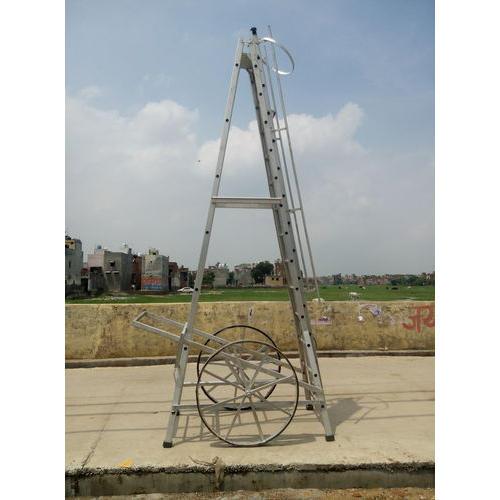 An aluminum big-wheeled tower ladder is a type of ladder designed for reaching elevated heights with stability and mobility. It typically consists of a tall tower structure made of aluminum, which provides strength and durability while keeping the ladder lightweight for easy maneuverability.
The key feature of a big-wheeled tower ladder is the inclusion of large wheels at the base. These wheels allow for smooth movement of the ladder, making it easier to position and transport. The wheels are usually equipped with brakes or locks to ensure stability when the ladder is in use.
Tower ladders are commonly used in various industries and applications where vertical access is required, such as construction, maintenance, painting, and firefighting. They offer an alternative to traditional extension ladders by providing a more stable and secure platform for working at heights.
Anodised-yes
Height-As Per Requirement
Country of Origin-Made in India
Wheels-2 Nos. M.S big Wheel
Max Load-150 Kg
Material-Aluminium
Number Of Step-As Per Height
Ladder Section-C Channel 66*31*2.5/3 mm
Design Type-Telescopic Ladder
Ladder Type-Self Supported Ladder
Color-Silver
Usage/Application-Industrial,Construction