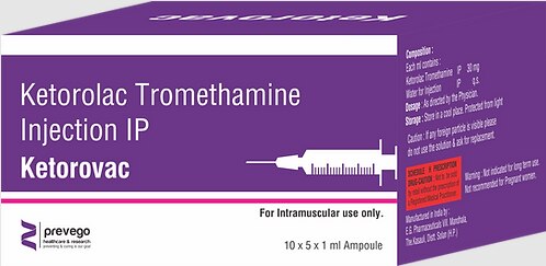 Ketrovac Injection is used for the short term treatment of moderate to severe pain. It effectively alleviates pain, inflammation and fever. It should not be used for mild or long-term painful conditions. It is given in cases where oral administration is not possible.