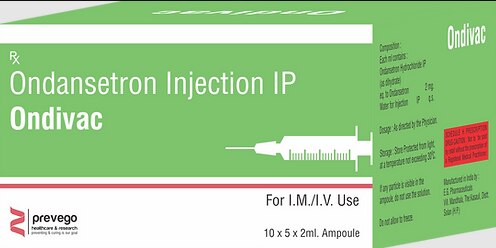 Ondivac Injection 2ml is an antiemetic medicine commonly used to control nausea and vomiting due to certain medical conditions like stomach upset. It is also used to prevent nausea and vomiting caused due to any surgery, cancer drug therapy or radiotherapy.