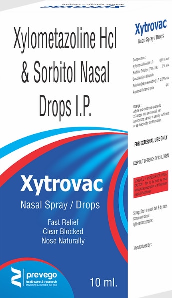 Xytrovac Adult Nasal Drops Spray is specially made for blocked nose and dryness. It is used to open up the nasal passage and allow easy breathing.