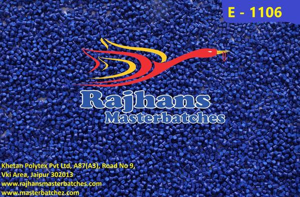 BLUE MASTERBATCH WITH BRIGHT TONE OF BLUE COLOR ,EASILY COMPATIBLE WITH PE AND PP RESINS,STABLE WITH CHANGES IN WEATHER AND SURROUNDINGS .ABILITY TO MIX COLOR WITH DIFFERENT DOSES LEVEL ACCORDING TO SAMPLE REQUIREMENT.GOOD DISPERSIBILITY.