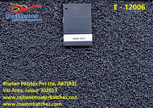 GREY 12006 IS A LIGHT GREY MASTERBATCH. IT IS CLEAR,SHINE GREY TONING MASTER BATCH WITH EXCELLENT DISPERSION AND ESILY COMPATIBLE WITH PE PE RESIN.IT IS MOSTLY USED IN PIPE EXTRUSION AND MARKING IN WHITE PIPE.